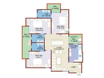 Alpha Sky Villas Floor Plan